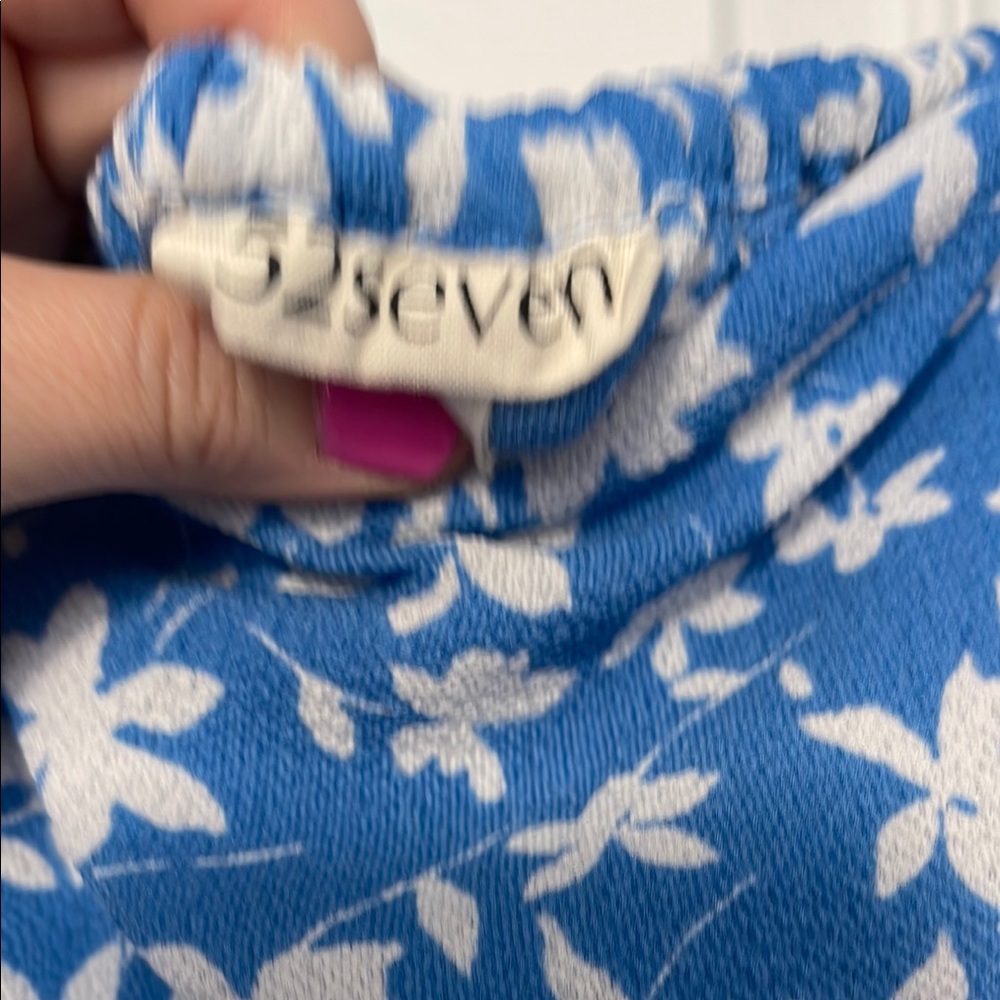 52seven Blue and White Floral Sundress - Picture 5 of 8